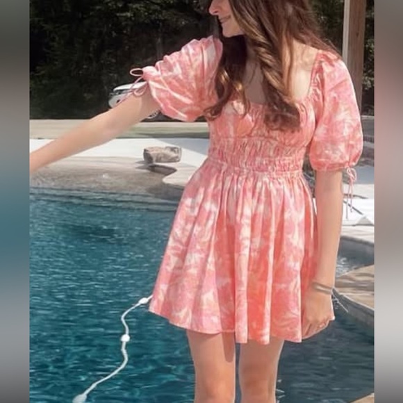 Pink Floral Teen Dress - Picture 5 of 5